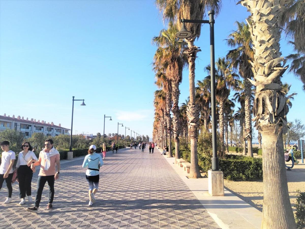 Habitacion En Playa Malvarrosa Con Bano Privado -No Ac- 발렌시아 외부 사진